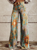 Pastel™ | Pantalon large à fleurs vintage