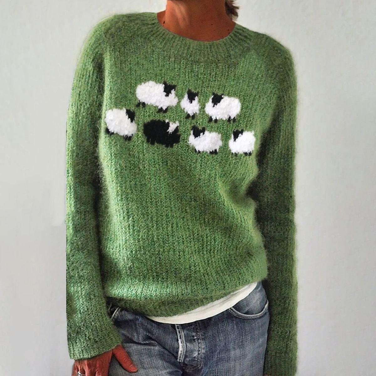 VERDE™ | PULL À MANCHES LONGUES DE STYLE ARTISANAL