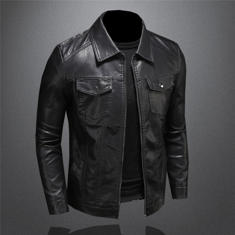 Riccardo™ - Blouson moderne en cuir