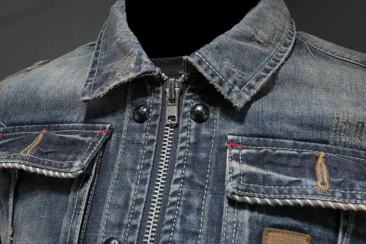 Carl™ | Veste en jean rétro