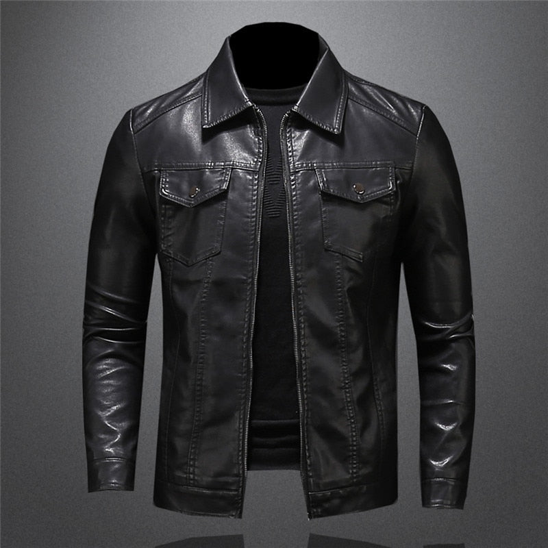 Riccardo™ - Blouson moderne en cuir