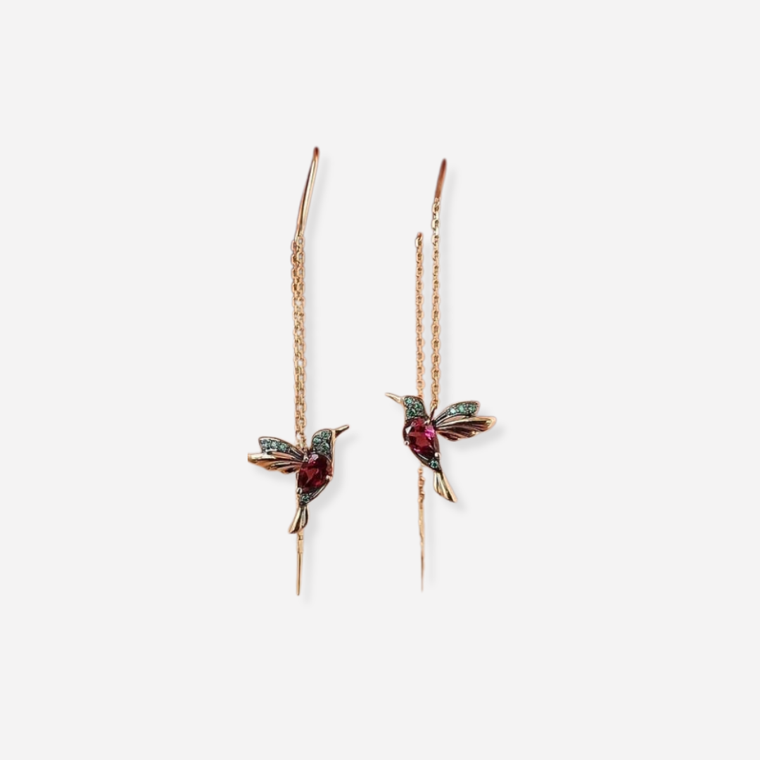 Boucles d'oreilles design Kolibri