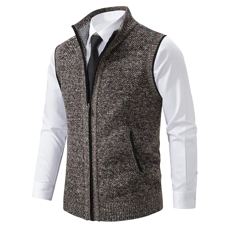 Aiden™ | Gilet polaire tricoté sans manches