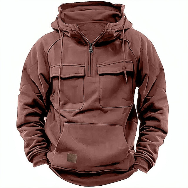 Nolan™ | Hoodie d'hiver confortable avec fermeture éclair