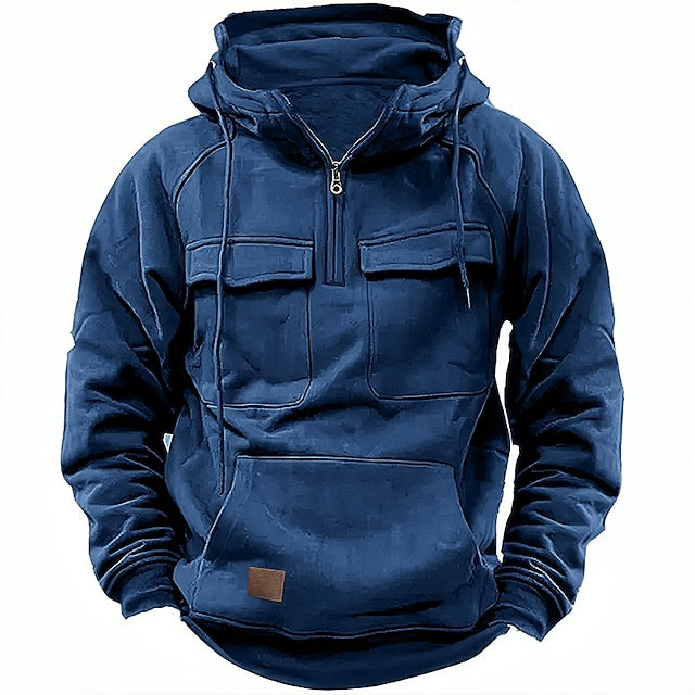 Nolan™ | Hoodie d'hiver confortable avec fermeture éclair