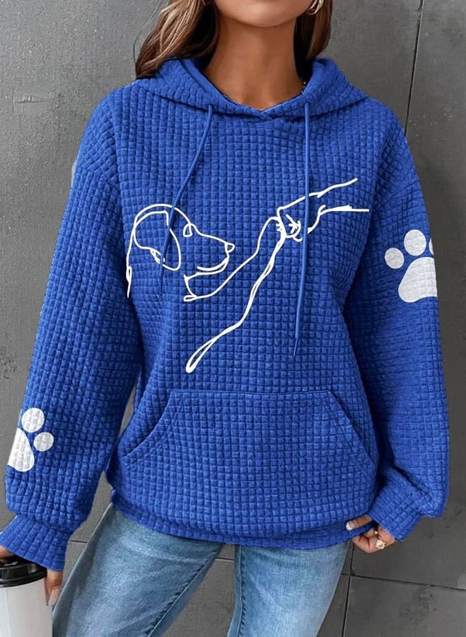 Chiara™ - Sweat à capuche imprimé chien