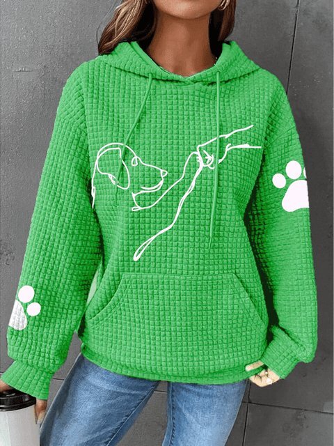 Chiara™ - Sweat à capuche imprimé chien