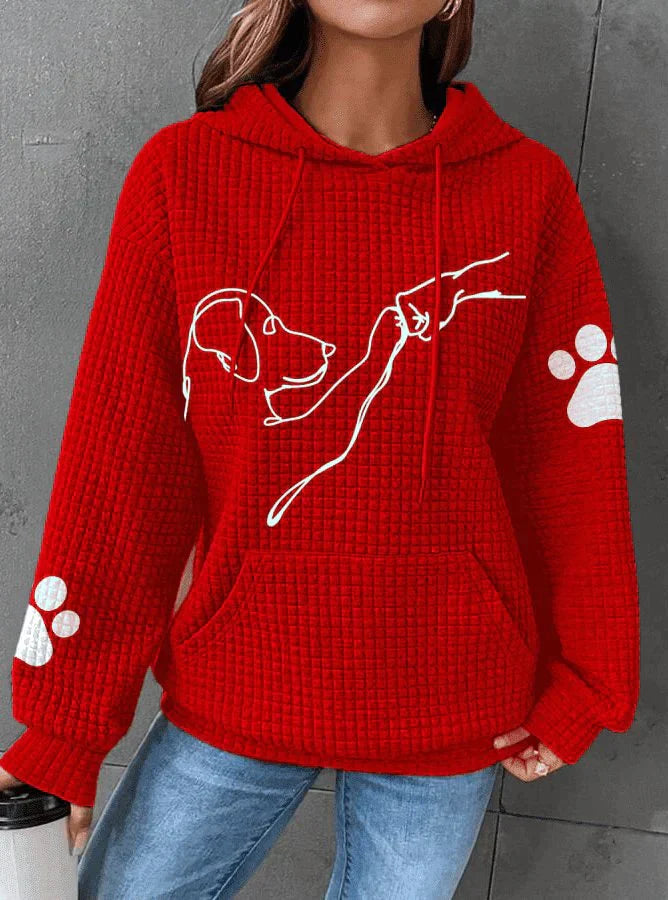 Chiara™ - Sweat à capuche imprimé chien