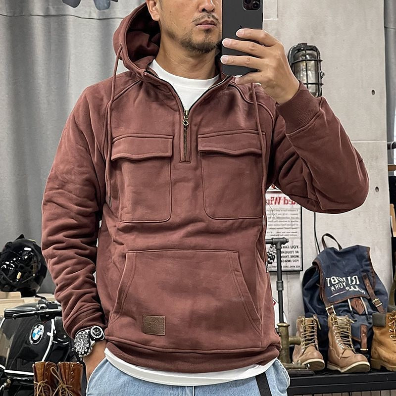 Nolan™ | Hoodie d'hiver confortable avec fermeture éclair